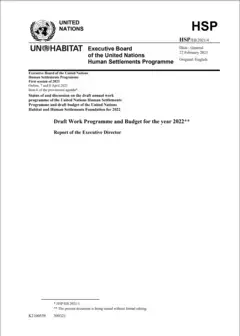 2022 Work programme and Budget